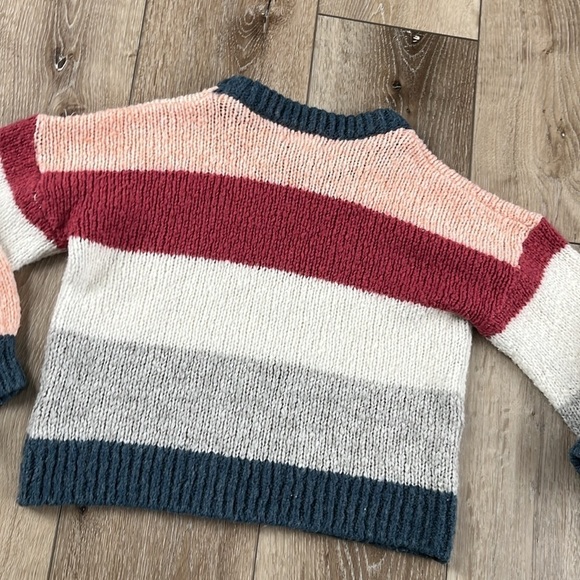 Tucker + Tate Striped Wool Blend Knit Sweater with Balloon Sleeves - Picture 7 of 7